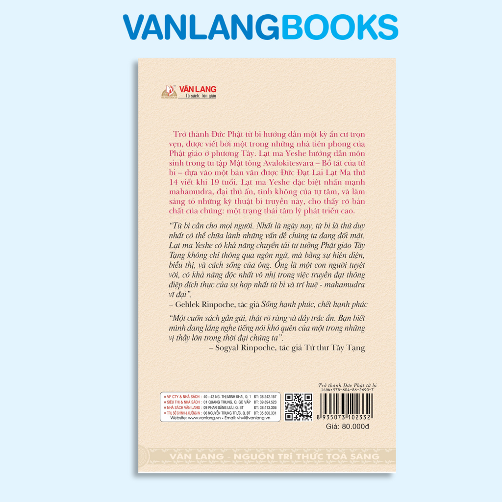 Trở thành Đức Phật từ bi - Vanlangbooks