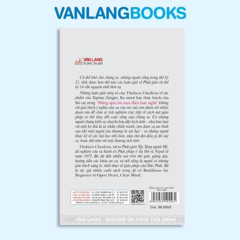 Đừng Quá Tin Mọi Điều Bạn Nghĩ (Tái Bản 2016)- Vanlangbooks