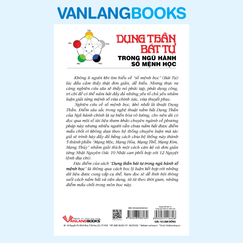 Dụng Thần Bát Tự Trong Ngũ Hành Số Mệnh Học - Vanlangbooks