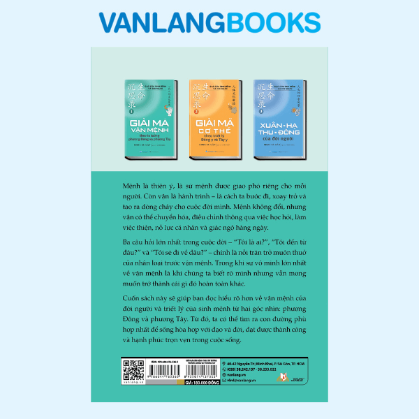 Đạo Của Sinh Mệnh Và Đời Người Q1 - Giải Mã Vận Mệnh Theo Tư Tưởng Phương Đông Và Phương Tây – Vanlangbooks