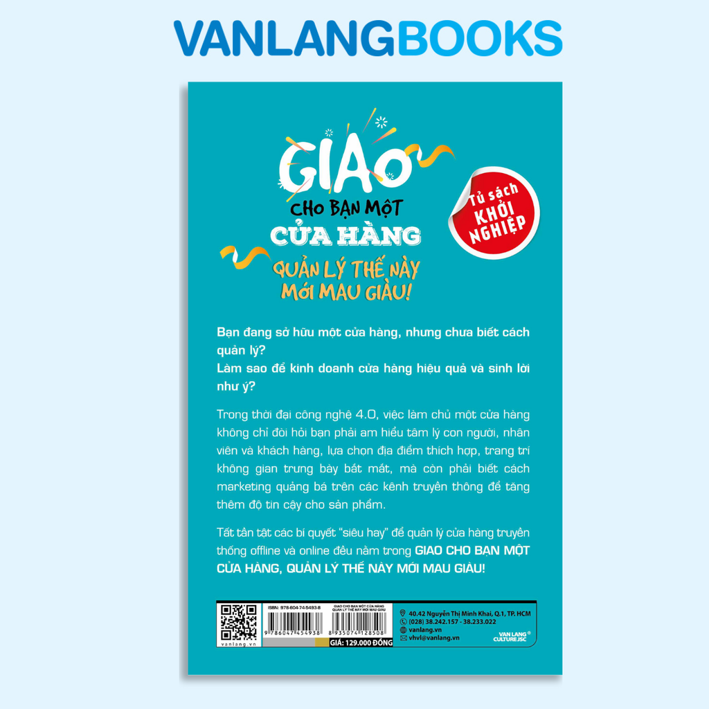 Giao Cho Bạn Một Cửa Hàng Quản Lý Thế Này Mới Mau Giàu - Vanlangbooks