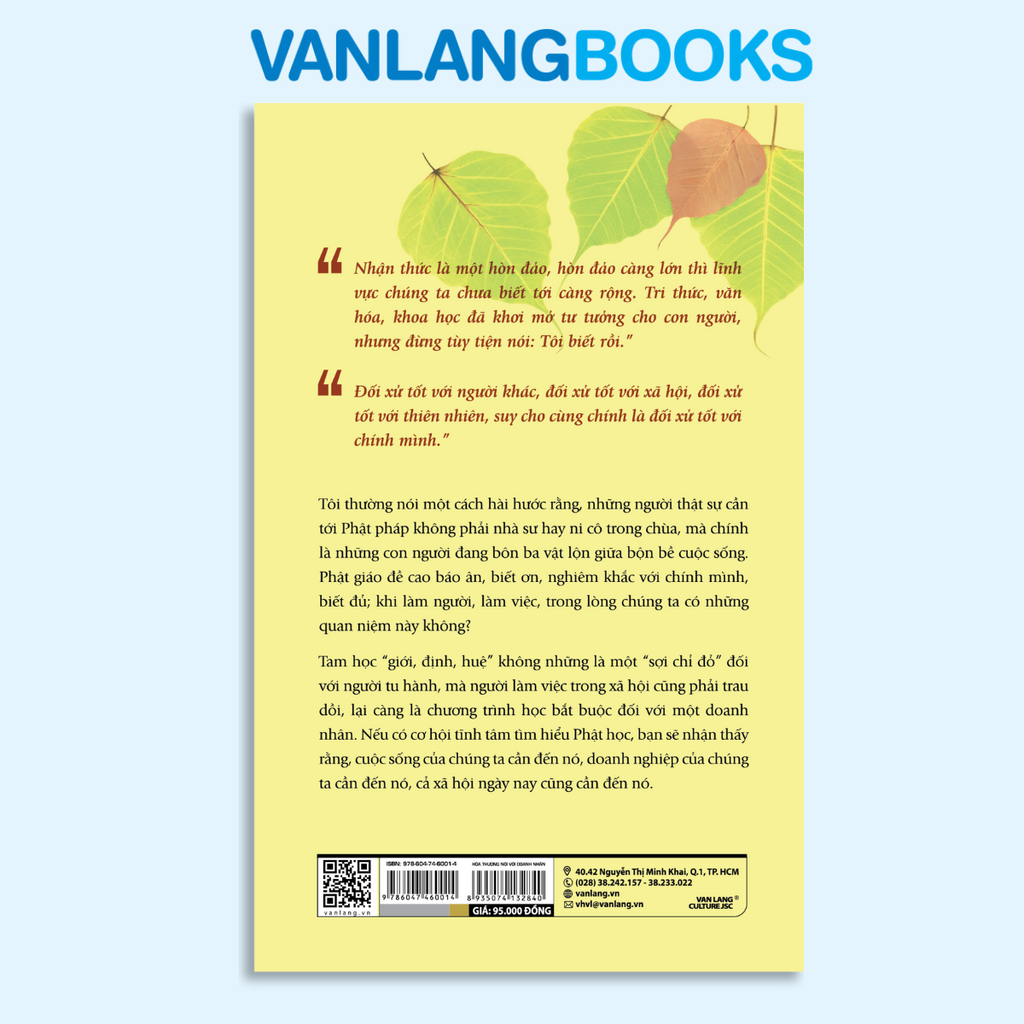 Hoà Thượng Nói Với Doanh Nhân - Vanlangbooks