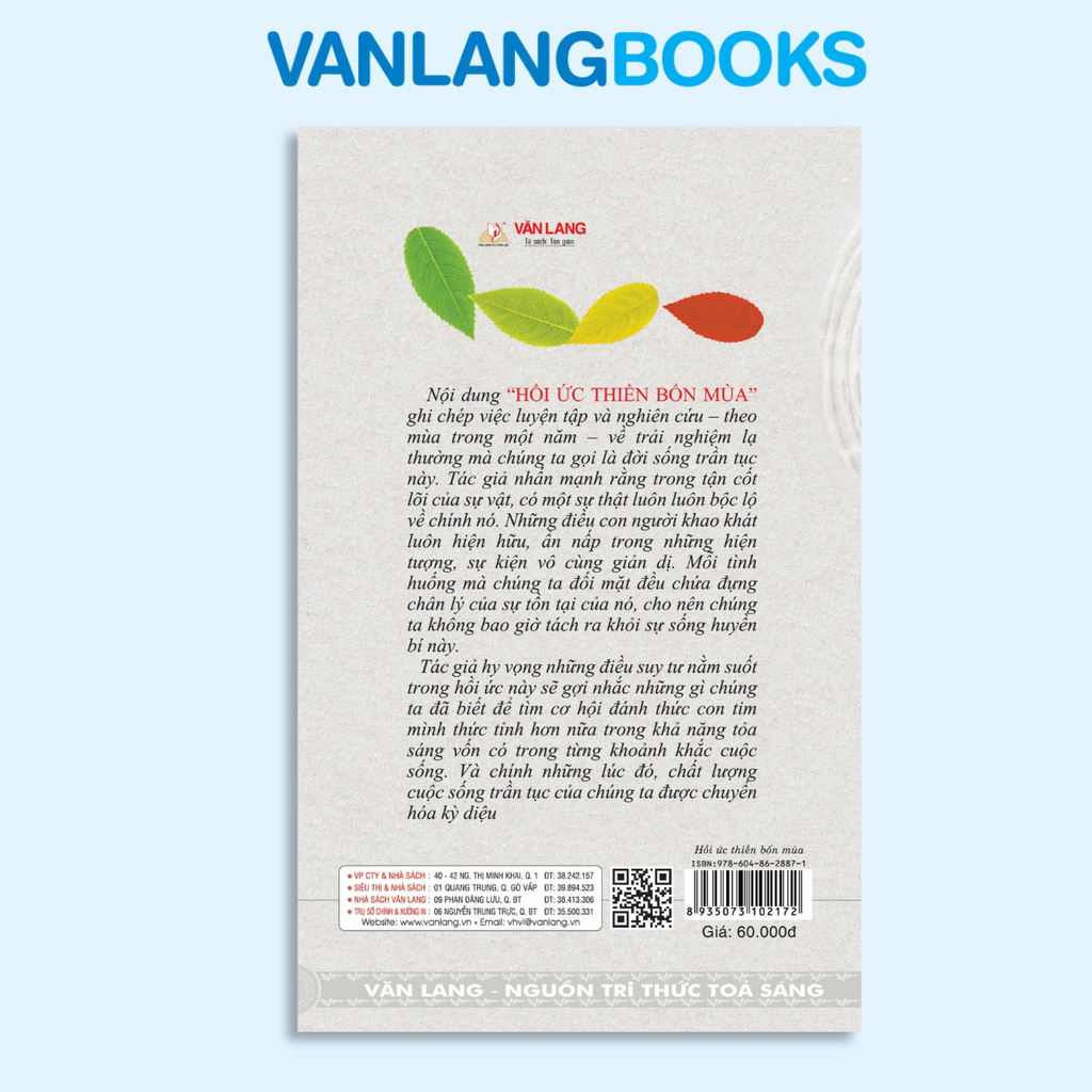 Hồi ức thiền bốn mùa - Vanlangbooks
