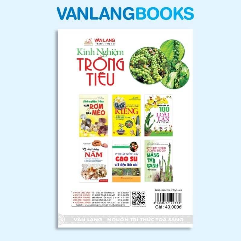 Kinh Nghiệm Trồng Tiêu (Tái bản 2016) - Vanlangbooks