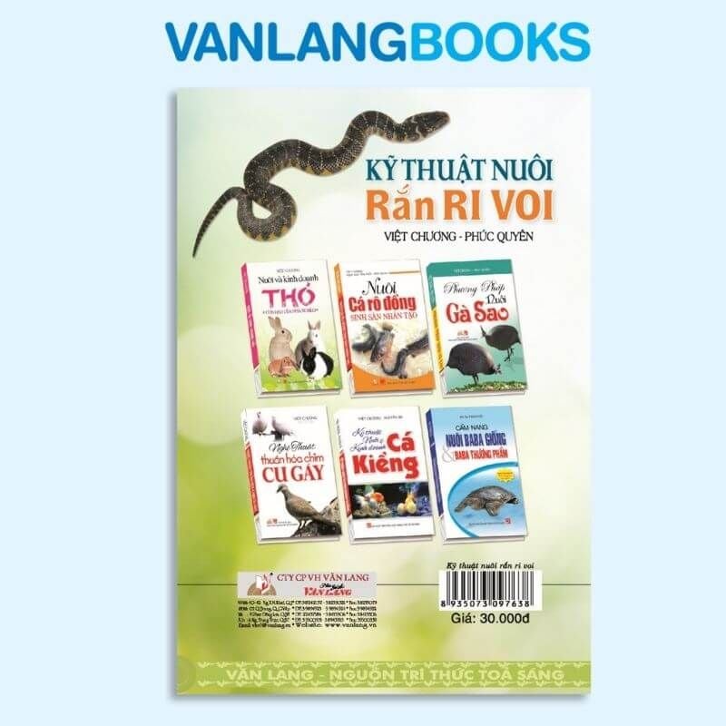 Kỹ Thuật Nuôi Rắn Ri Voi - Vanlangbooks