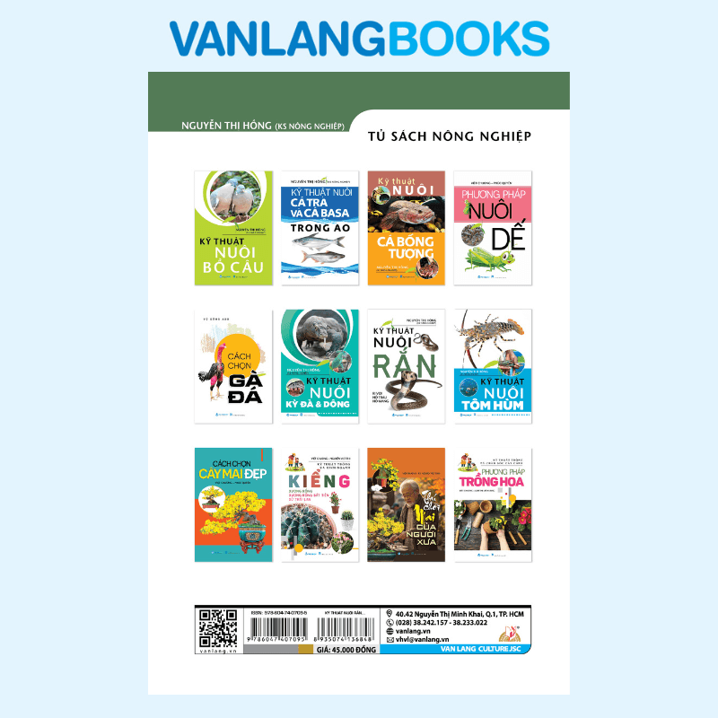 Kỹ Thuật Nuôi Rắn Ri Voi, Hổ Trâu, Hổ Mang (Tái bản 2025) - Vanlangbooks