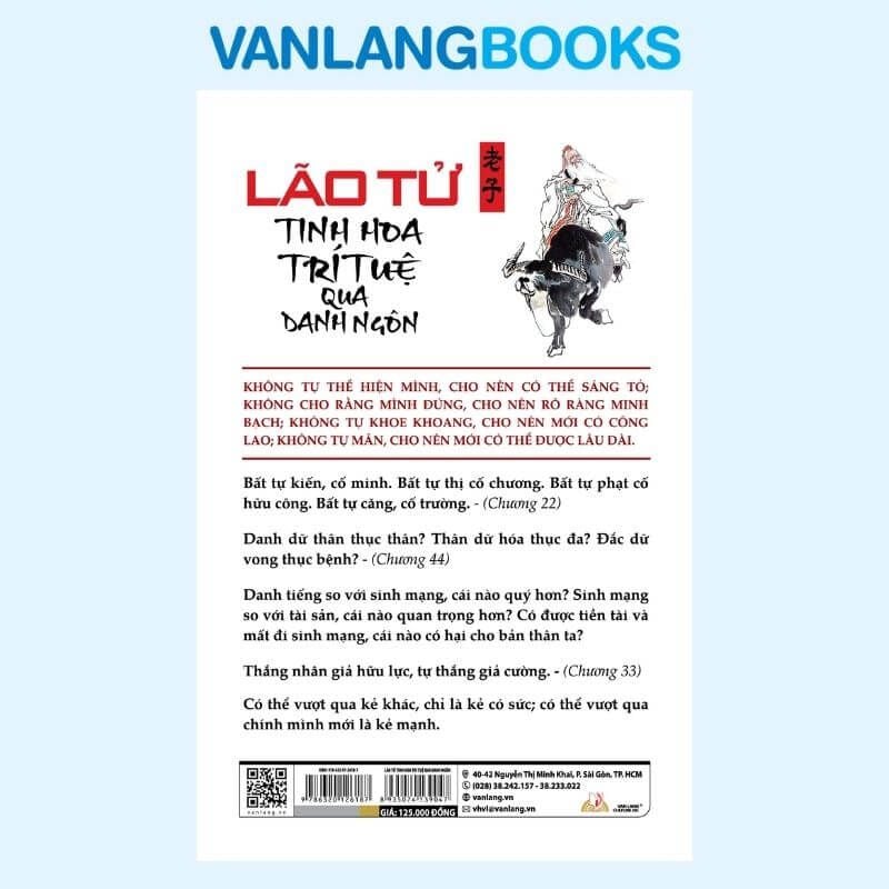 Lão Tử - Tinh Hoa Tri Tuệ Qua Danh Ngôn (Tái Bản 2026) - Vanlangbooks