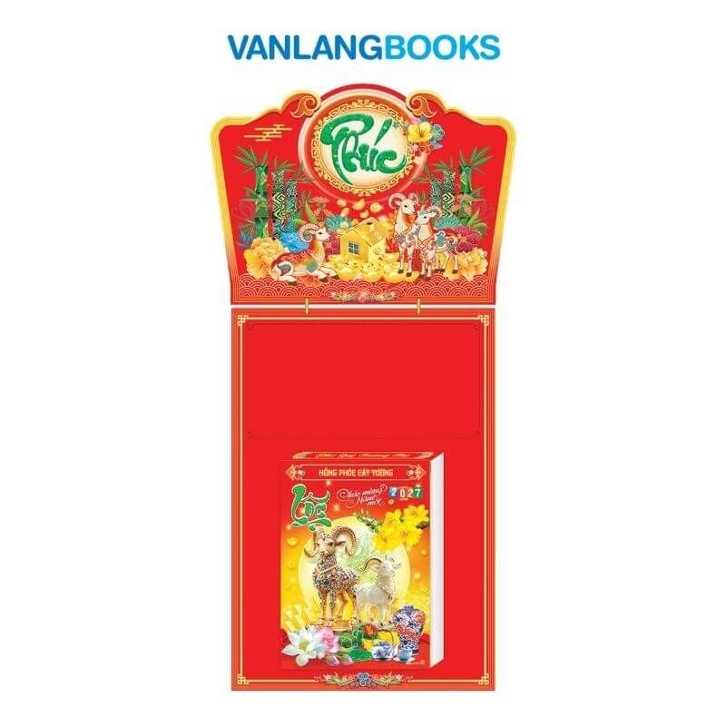 BLO 07d - Lịch Bloc đại ĐB 2027 Phúc (Bonsai tài lộc - Dê phong thủy)