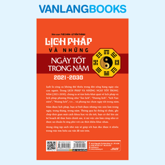 Lịch Pháp Và Những Ngày Tốt Trong Năm 2021-2030 - Vanlangbooks
