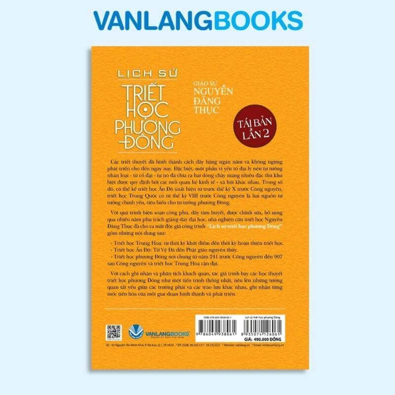 Lịch Sử Triết Học Phương Đông (Tái Bản 2020) - Vanlangbooks