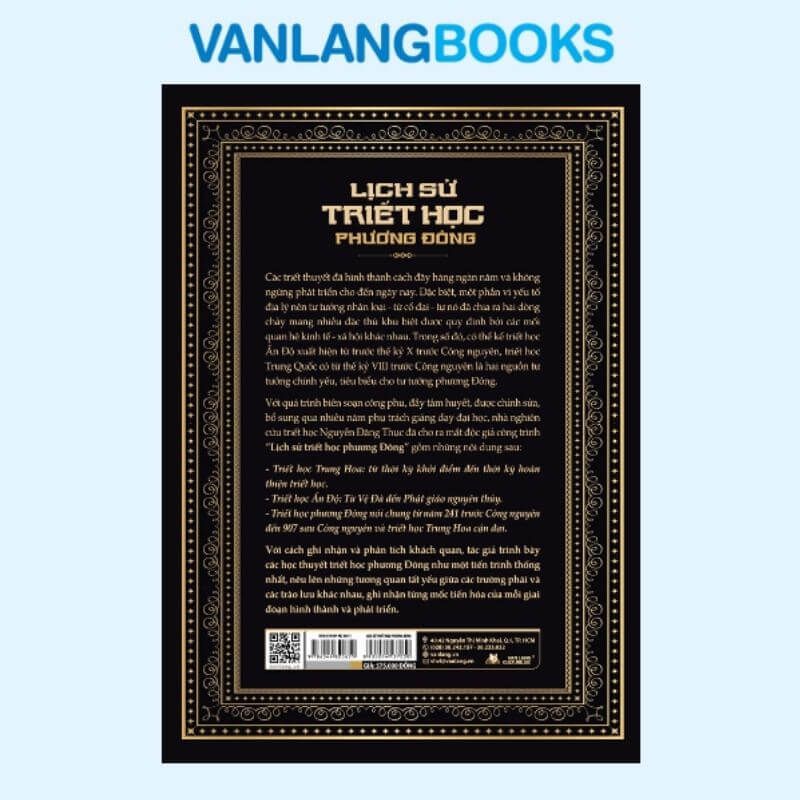 Lịch Sử Triết Học Phương Đông – (Tái Bản 2025) - Vanlangbooks