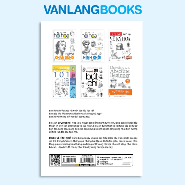 Bí Quyết Hội Họa - Luyện Vẽ Hình Khối - Vanlangbooks