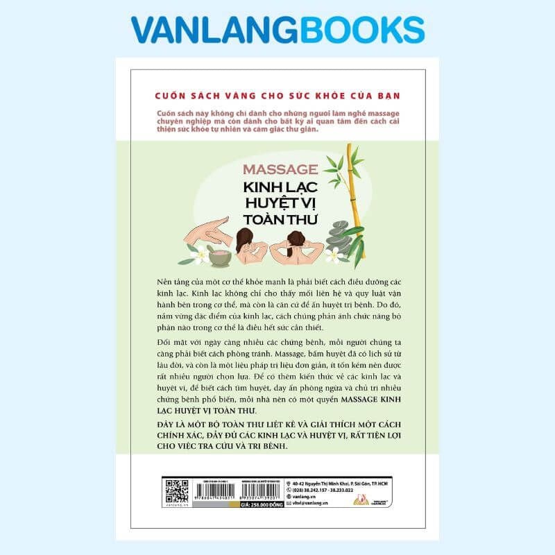 Massage Kinh Lạc Huyệt Vị Toàn Thư (Tái Bản 2026) - Vanlangbooks
