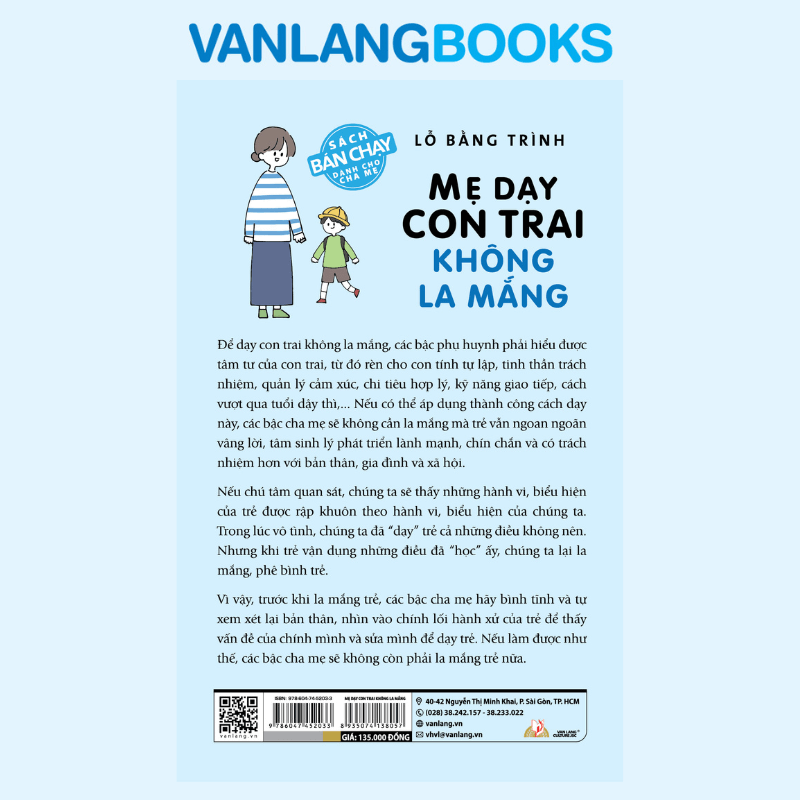 Mẹ Dạy Con Trai Không La Mắng - (Tái Bản 2026) – Vanlangbooks