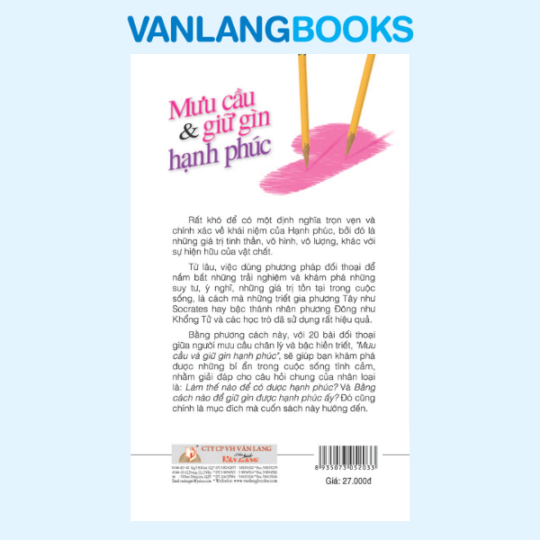 Mưu Cầu Và Giữ Gìn Hạnh Phúc - Vanlangbooks