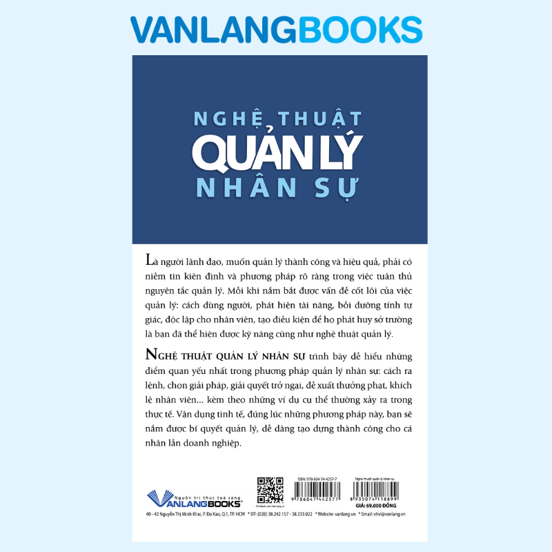 Nghệ Thuật Quản Lý Nhân Sự (Tái Bản 2019) - Vanlangbooks