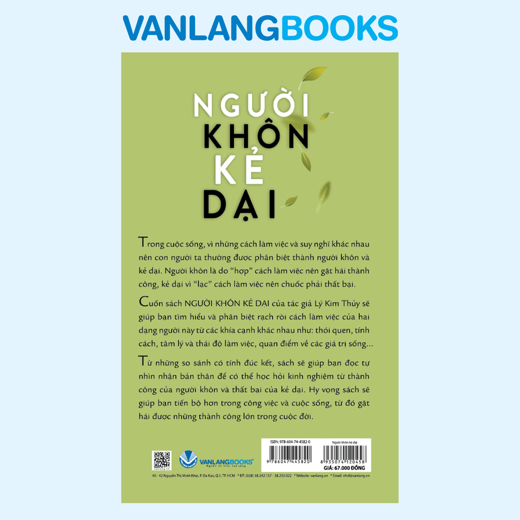 Người Khôn Kẻ Dại - Vanlangbooks