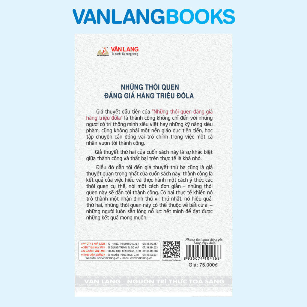 Những Thói Quen Đáng Giá Hàng Triệu Đôla - Vanlangbooks