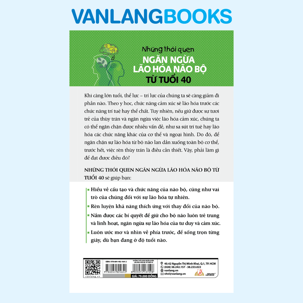 Những Thói Quen Ngăn Ngừa Lão Hóa Não Bộ Từ Tuổi 40 - Vanlangbooks