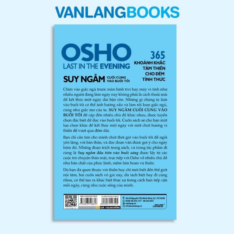 OSHO Suy Ngẫm Cuối Cùng Vào Buổi Tối (Tái Bản 2022) - Vanlangbooks