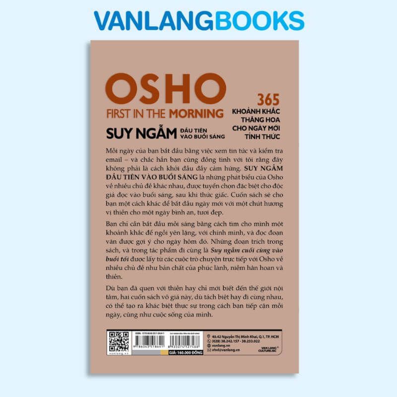OSHO Suy Ngẫm Đầu Tiên Vào Buổi Sáng (Tái Bản 2022) - Vanlangbooks