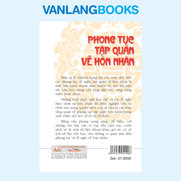 Phong Tục Tập Quán Về Hôn Nhân – Vanlangbooks