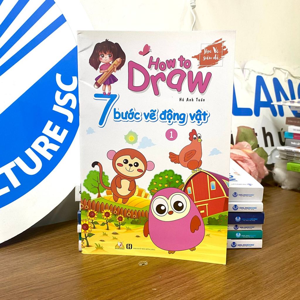 How To Draw - 7 Bước Vẽ Động Vật - Tập 1 - Vanlangbooks