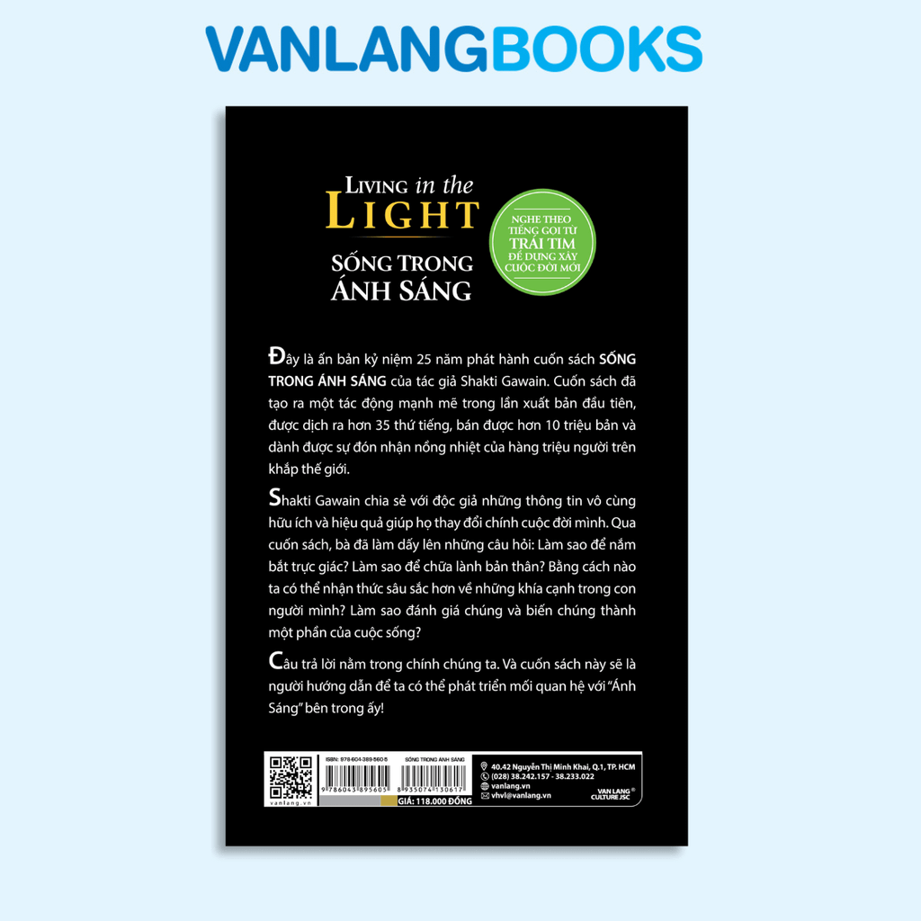 Tủ Sách Tâm Linh Thế Kỷ - Sống Trong Ánh Sáng  - Vanlangbooks
