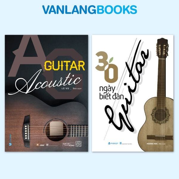 Sách - 30 Ngày Biết Đàn Guitar (Tái Bản 2025) + Guitar Acoustic - Vanlangbooks