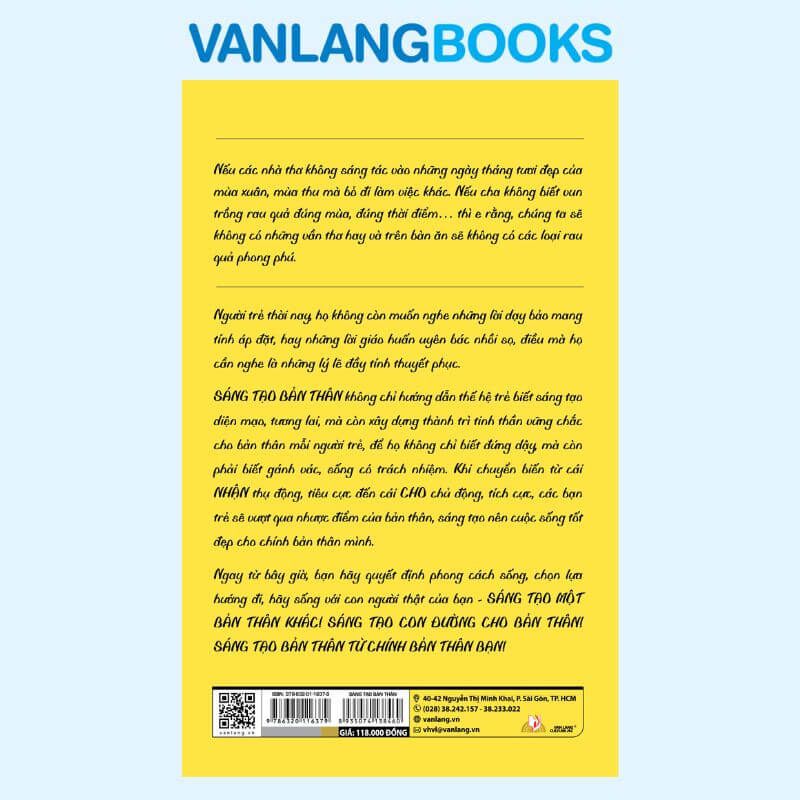 Sáng Tạo Bản Thân (Tái Bản 2026) - Vanlangbooks