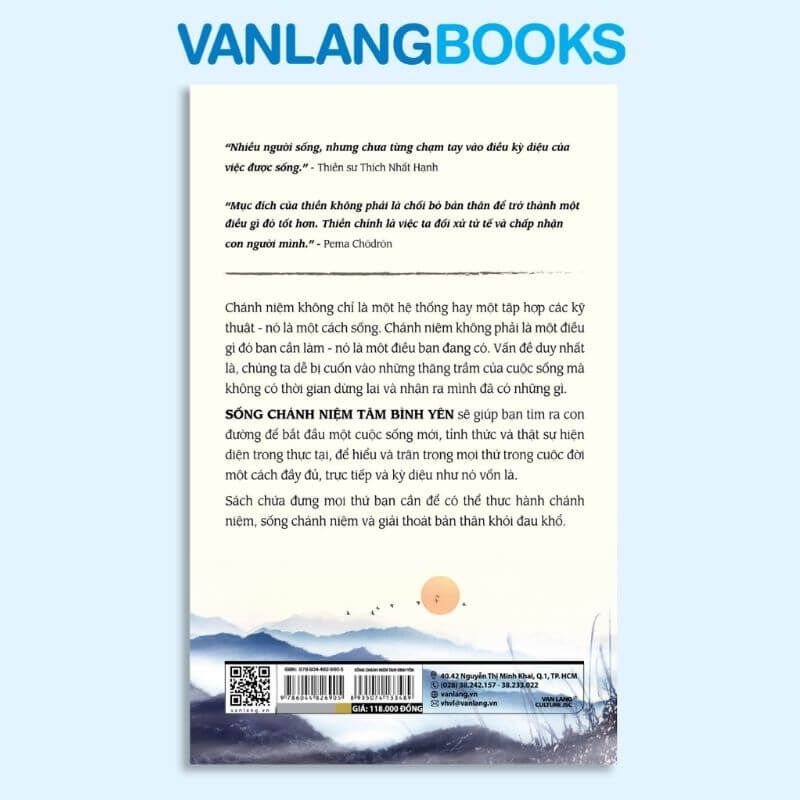 Sống Chánh Niệm - Tâm Bình Yên - Vanlangbooks