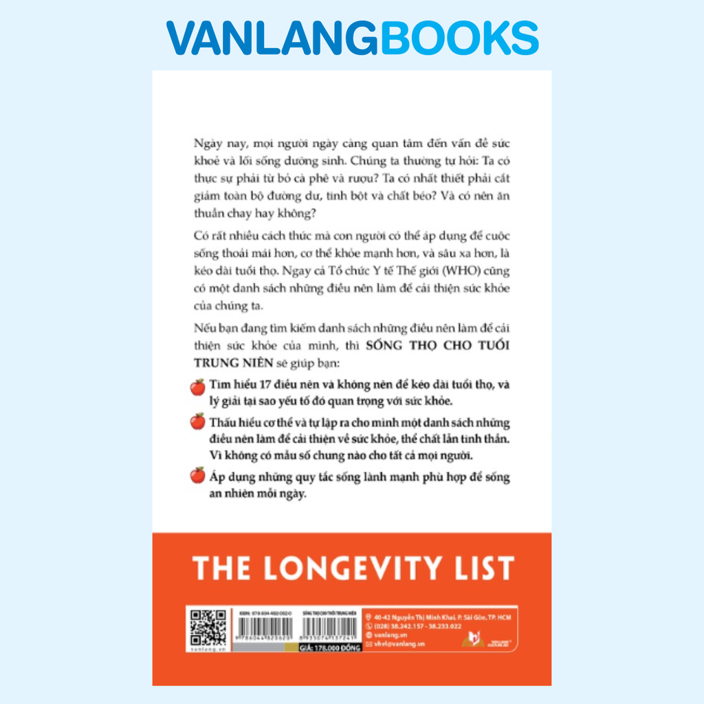 Sống Thọ Cho Tuổi Trung Niên - Vanlangbooks