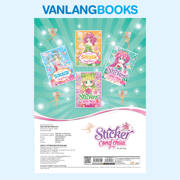 Bộ án Hình Sticker Công Chúa - Công Chúa Mộng Mơ - (Tái bản 2025) -Vanlangbooks