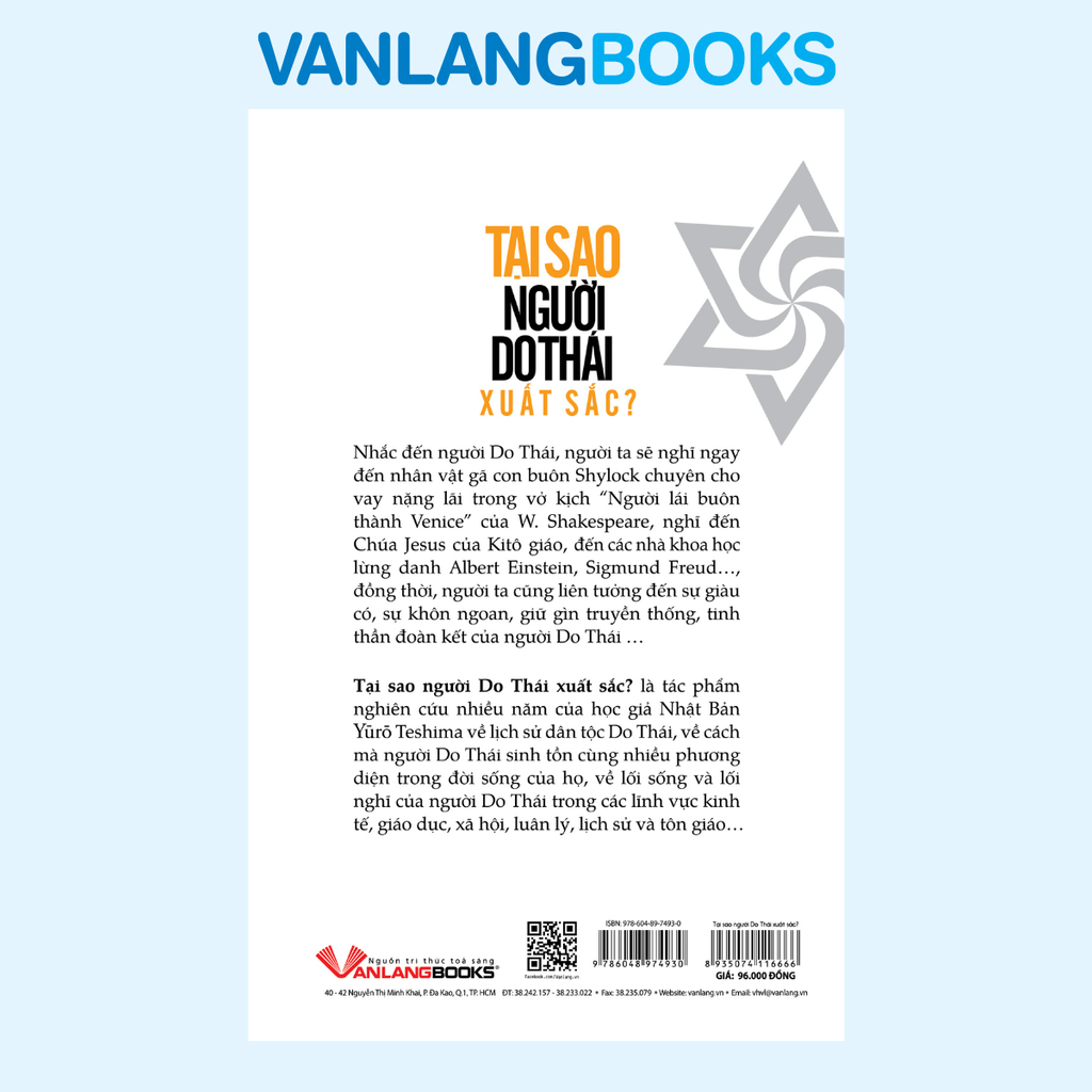 Tại Sao Người Do Thái Xuất Sắc? - Vanlangbooks