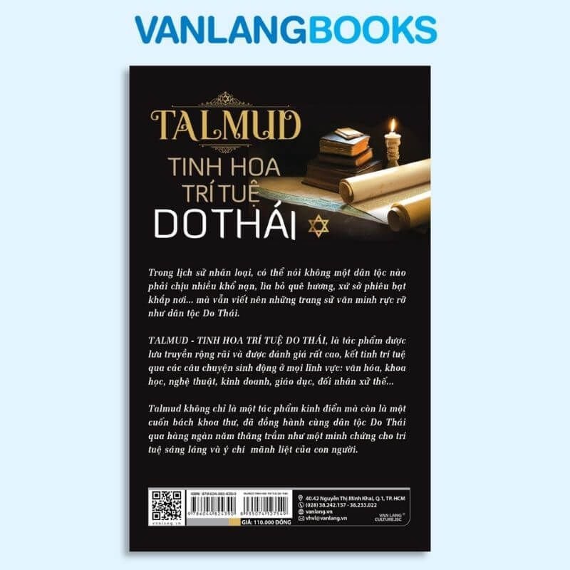 Talmud - Tinh Hoa Trí Tuệ Do Thái (Tái Bản 2022) - Vanlangbooks