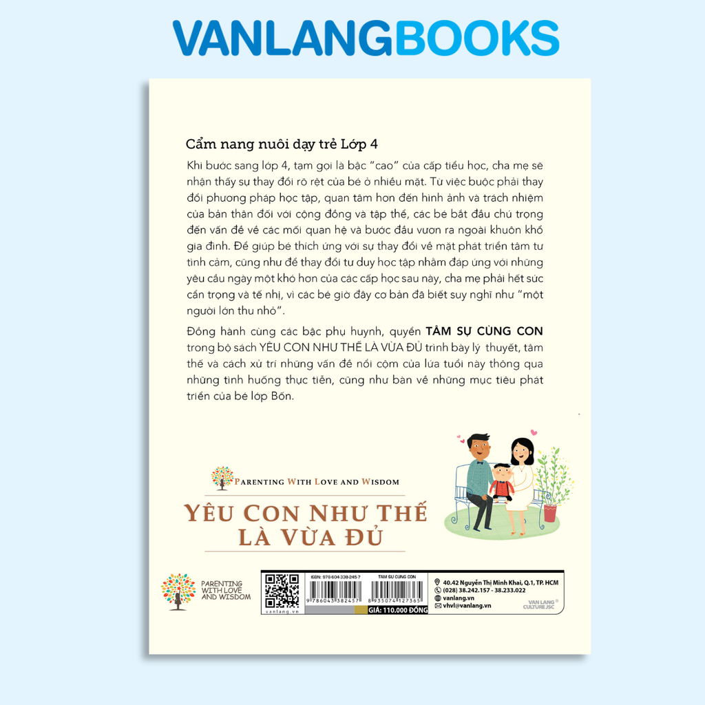 Yêu Con Như Thế Là Vừa Đủ - Tâm Sự Cùng Con - Vanlangbooks