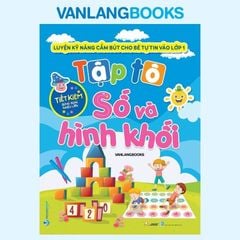Tập Tô Số Và Hình Khối (Kèm Bút Lông Bảng) - Vanlangbooks