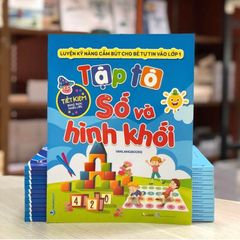 Tập Tô Số Và Hình Khối (Kèm Bút Lông Bảng) - Vanlangbooks