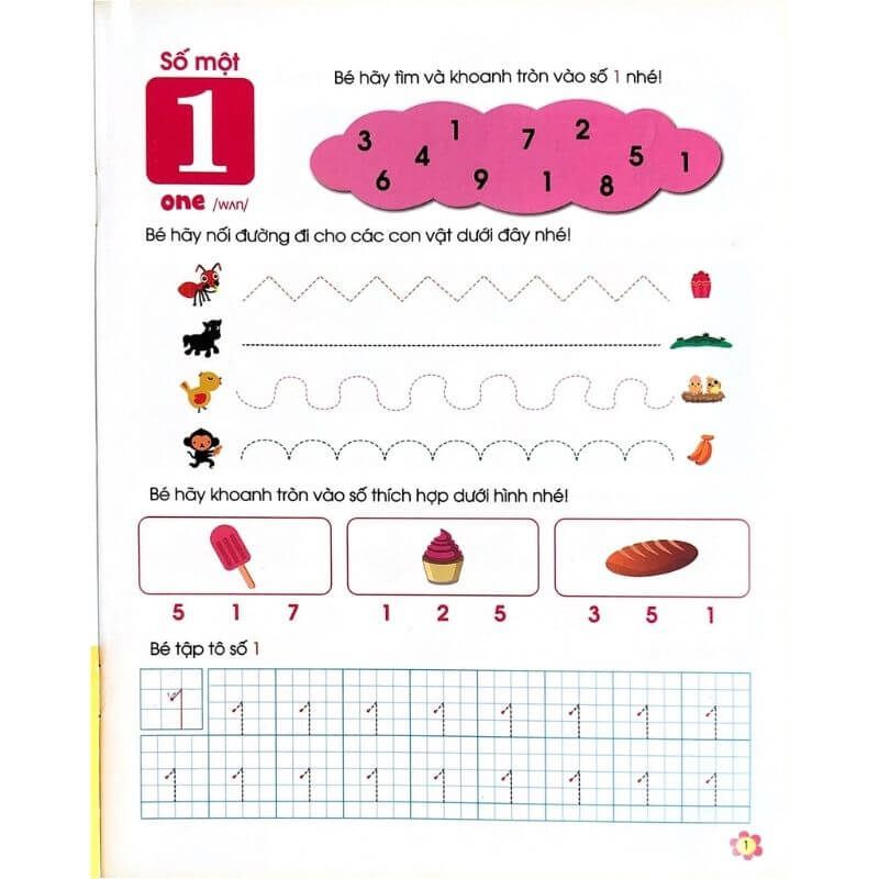 Tập Tô Số Và Hình Khối (Kèm Bút Lông Bảng) - Vanlangbooks