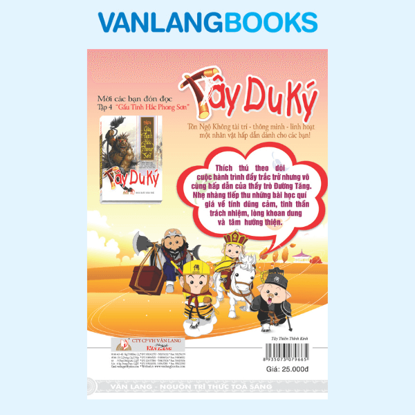 Truyện Tranh Tây du ký T3 -Tây Thiên thỉnh kinh - Vanlangbooks