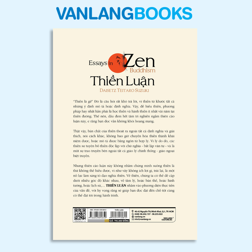 Thiền Luận - ESSAYS IN ZEN BUDDHISM - Vanlangbooks