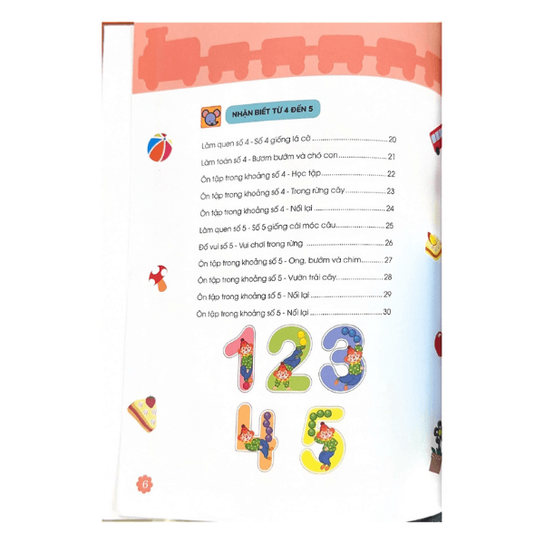 Thiên Tài Toán Học (3 - 4 Tuổi) - Học Số Từ 1-5 - Vanlangbooks