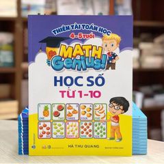 Thiên Tài Toán Học (4 - 5 Tuổi) - Học Số Từ 1-10 - Vanlangbooks