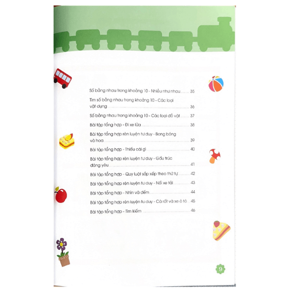 Thiên Tài Toán Học (4 - 5 Tuổi) - Học Số Từ 1-10 - Vanlangbooks