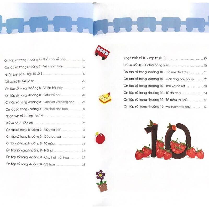 Thiên Tài Toán Học (4 - 5 Tuổi) - Nhận Biết Số Từ 5 - 10 - Vanlangbooks