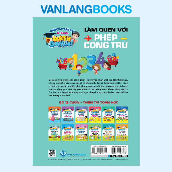 Thiên Tài Toán Học (5 - 6 Tuổi) - Làm Quen Với Phép Cộng Trừ - Vanlangbooks