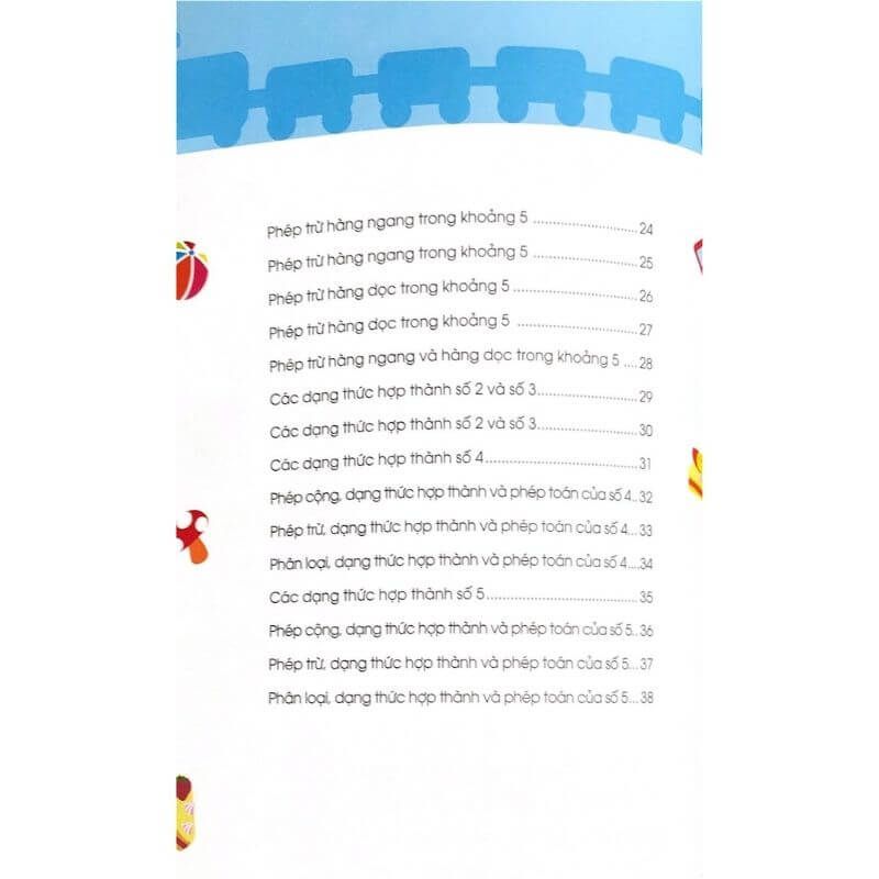 Thiên Tài Toán Học (5 - 6 Tuổi) - Làm Quen Với Phép Cộng Trừ - Vanlangbooks