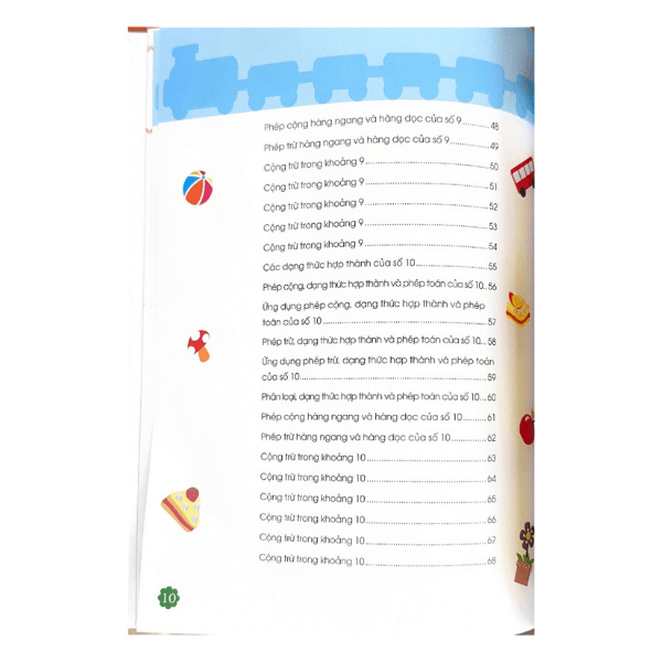 Thiên Tài Toán Học (5 - 6 Tuổi) - Phép Cộng Trừ Từ 1-10 - Vanlangbooks