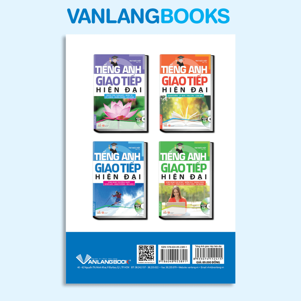 Tiếng Anh Giao Tiếp Hiện Đại - Sinh Hoạt Thường Ngày - Sách Kèm CD (Tái Bản 2018) - Vanlangbooks
