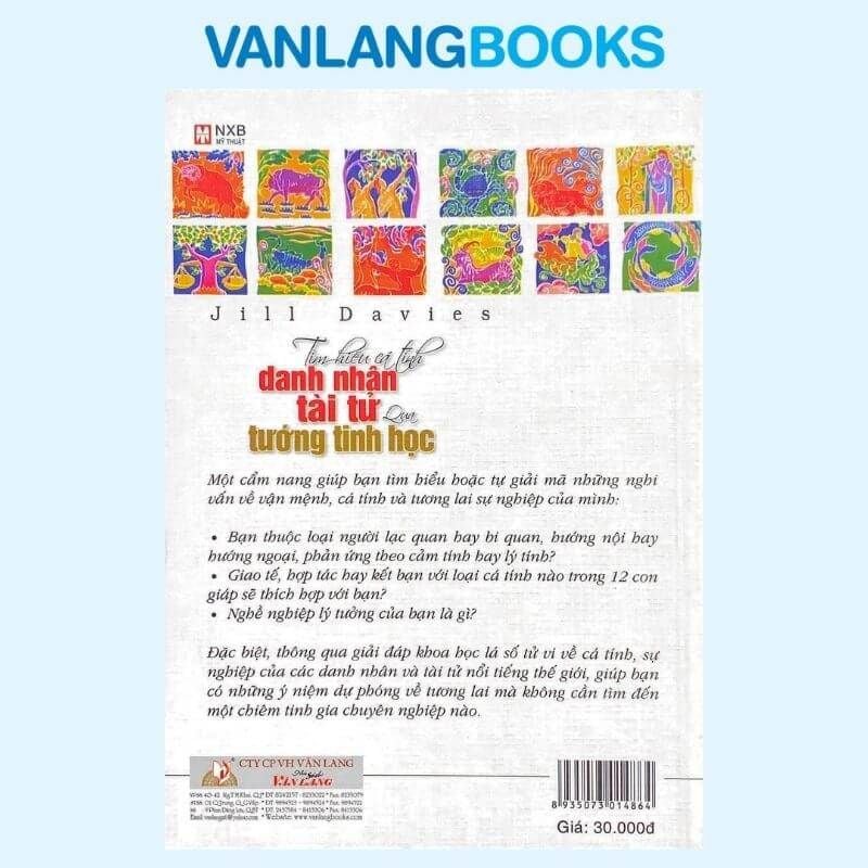 Tìm Hiểu Cá Tính Danh Nhân Tài Tử Qua Tinh Tướng Học - Vanlangbooks